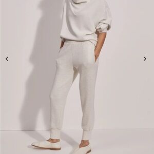 Varley Slim Cuff jogger in ivory marl